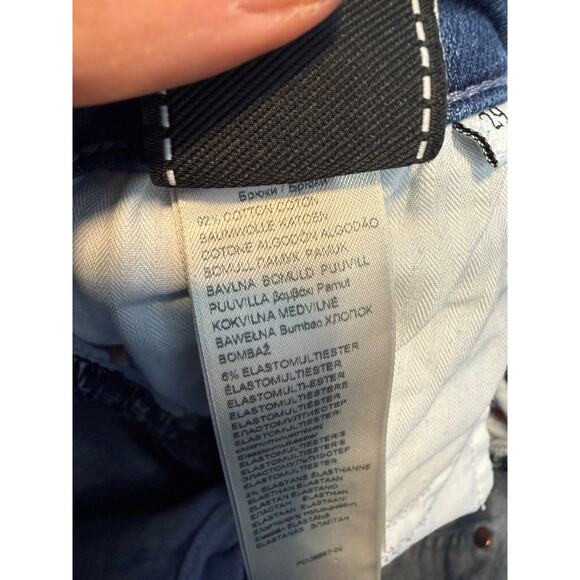 7 For All Mankind Mid Rise Dark Wash Cotton/Elastane Jeans Women's 29 - Picture 6 of 6